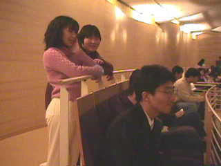 演奏終えて、リラックス?