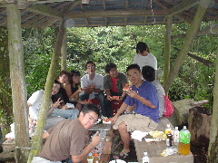 ��̏�ɗ��ʑ���BBQ
